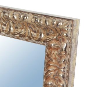 Espejo de pared a medida ref. 2549-37 dorada con fondo marrón ancho 10,5 cm - Imagen 4