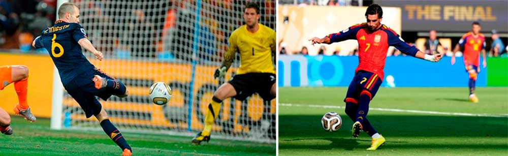Los goles de Iniesta y de Ferran que valieron dos Mundial