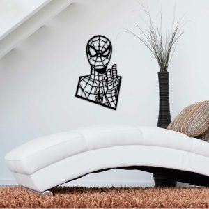Regalo original decoración - Spiderman 02 negro sin marco