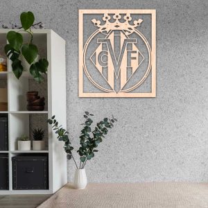 Villareal C.F. escudo - Cuadro decoración contrachapado