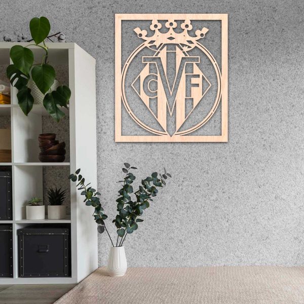 Villareal C.F. escudo - Cuadro decoración contrachapado