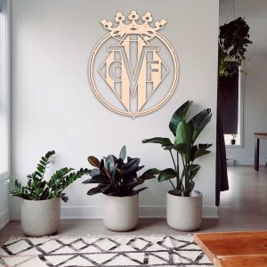 Villareal C.F. escudo - Cuadro decoración contrachapado