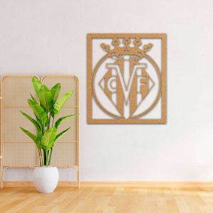 Villareal C.F. escudo - Cuadro decoración mdf