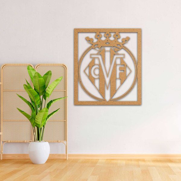 Villareal C.F. escudo - Cuadro decoración mdf