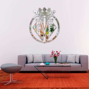 Villareal C.F. escudo - Cuadro decoración espejo