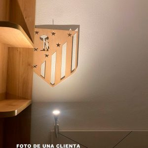 Foto de clienta - contrachapado, escudo Atletico de Madrid
