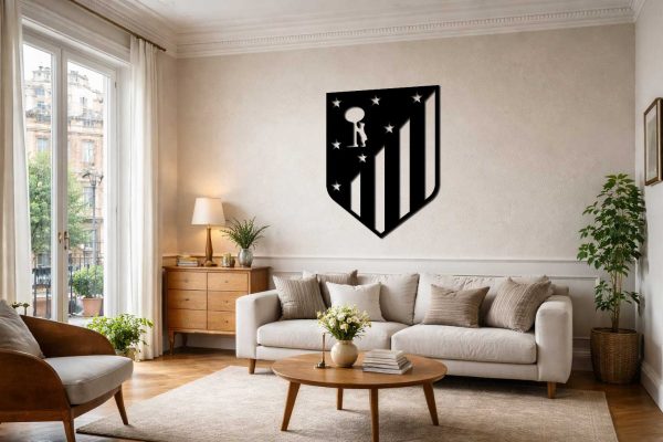 Atlético de Madrid escudo Tradicional o Nuevo - Cuadro decoración viejo ambiente