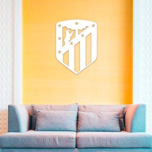Atlético de Madrid escudo viejo o nuevo - Cuadro decoración blanco nuevo