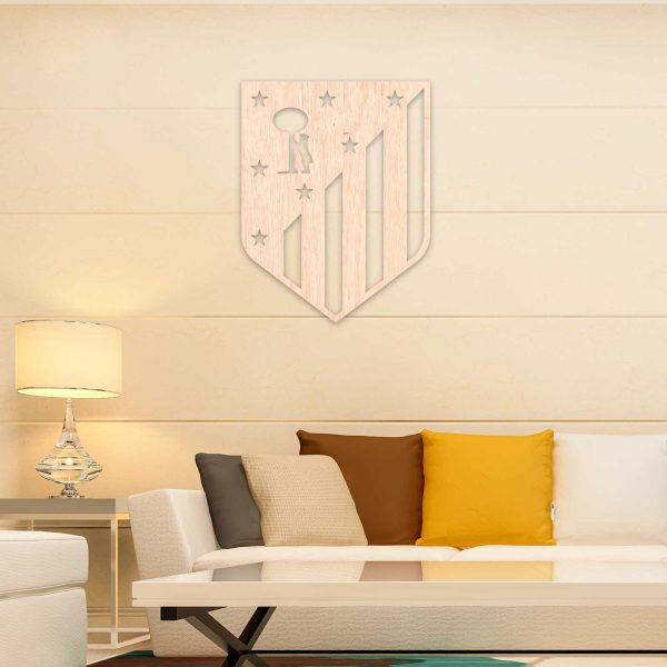 Atlético de Madrid escudo viejo o nuevo - Cuadro decoración contrachapado viejo