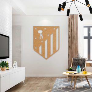 Atlético de Madrid escudo viejo o nuevo - Cuadro decoración mdf viejo