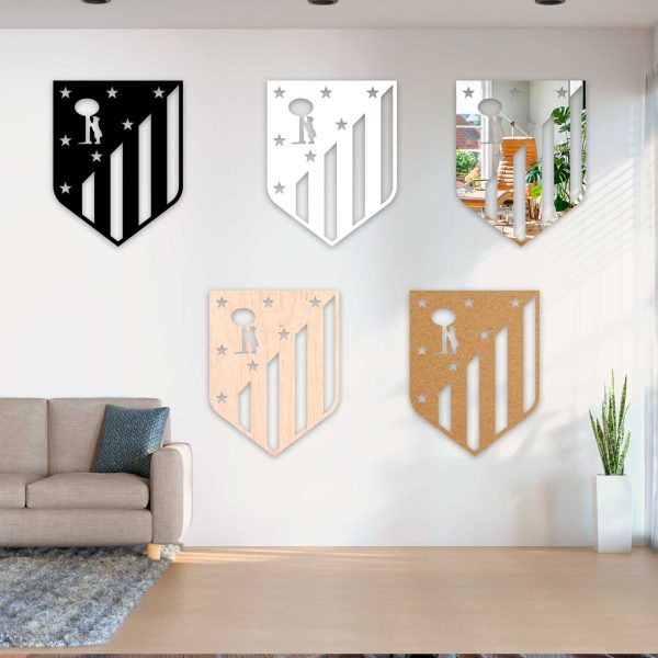 Atlético de Madrid escudo viejo o nuevo - Cuadro decoración todas viejo