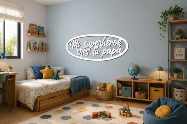 Mi Superhéroe eres tú Papá - frase, Cuadro decoración amb