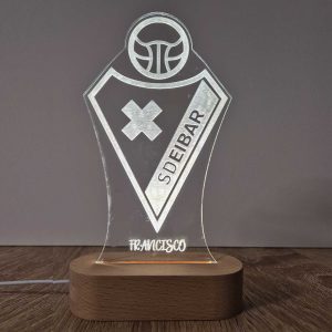 Sociedad Deportiva Eibar escudo - lámpara personalizada con iluminación LED