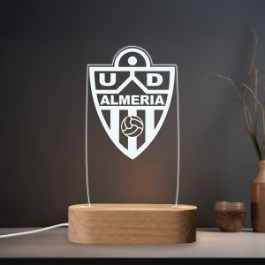 Unión Deportiva Almería escudo - lámpara personalizada con iluminación LED