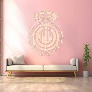 Real Club Deportivo Mallorca escudo - Cuadro decoración chapado