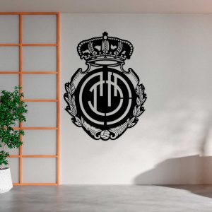 Real Club Deportivo Mallorca escudo - Cuadro decoración negro