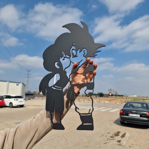 Goku y ChiChi beso (Dragon Ball) - Cuadro decoración