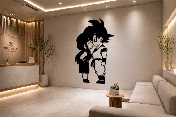 Goku y ChiChi beso (Dragon Ball) - Cuadro decoración