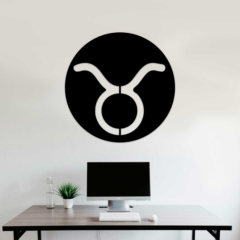Tauro (signo zodiacal) - Cuadro decoración negro