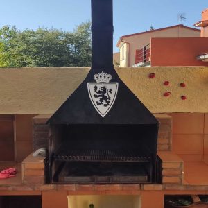 Real Zaragoza F.C. escudo - Cuadro decoración ejemplo blanco