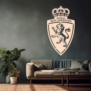 Real Zaragoza f.c. escudo - Cuadro decoración chapado