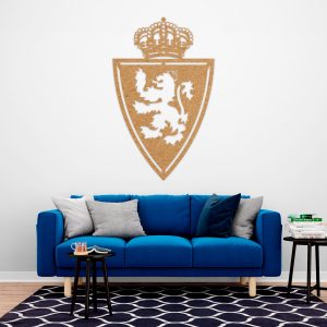 Real Zaragoza F.C. escudo - Cuadro decoración, VIEJO, mdf