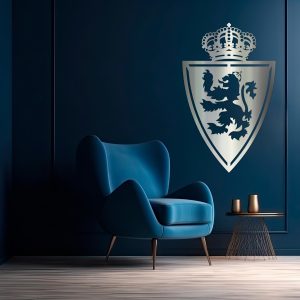 Real Zaragoza F.C. escudo - Cuadro decoración, VIEJO, espejo