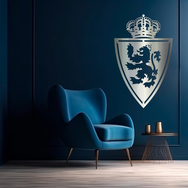 Real Zaragoza F.C. escudo - Cuadro decoración, VIEJO, espejo