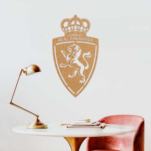Real Zaragoza f.c. escudo - Cuadro decoración mdf