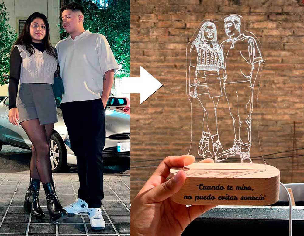 El Mejor Regalo para esa Persona Especial: esta lámpara personalizada es una inversión en momentos eternos