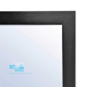 Espejo de pared a medida ref. 2907-010 gris oscuro ancho 3,3 cm
