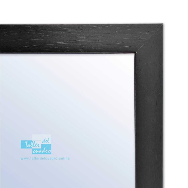 Espejo de pared a medida ref. 2907-010 gris oscuro ancho 3,3 cm