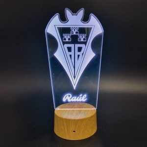 Albacete Balompié escudo - lámpara personalizada con iluminación LED - Imagen 6
