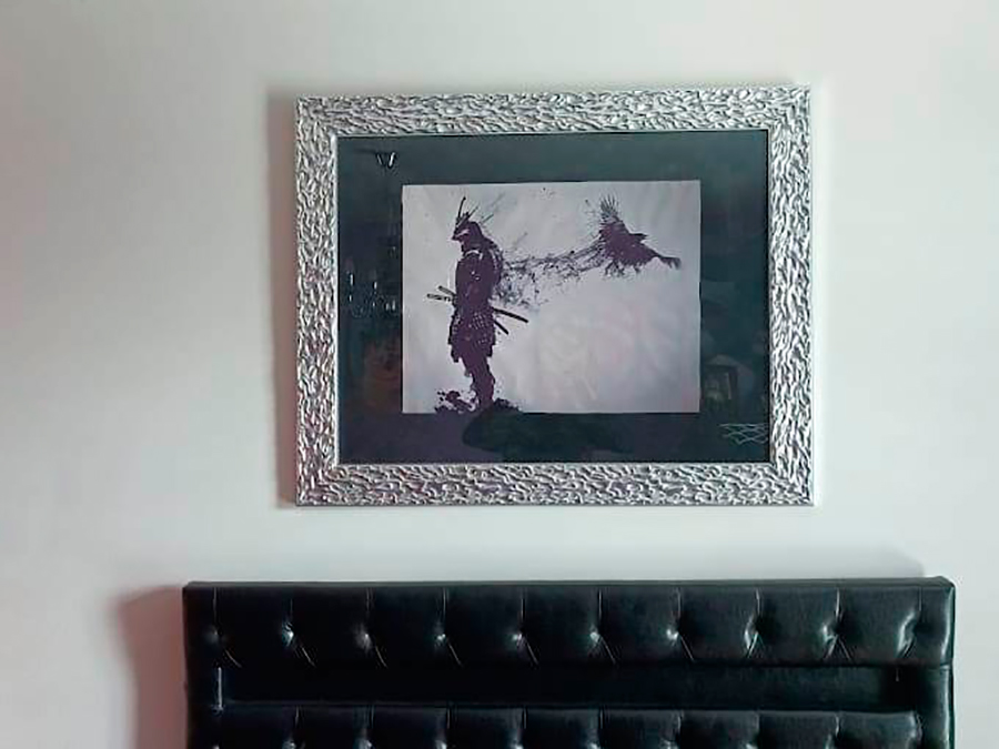 Elegir la Moldura perfecta puede realzar significativamente la pieza (Moldura 2827-002 de Taller del Cuadro, foto de cliente)