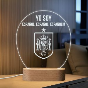 Yo soy Español Español Español 2 - Lámpara personalizada con iluminación LED