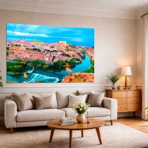 Toledo y el Río Tajo al Atardecer – Castilla-La Mancha - Lámina / Póster Papel Fotográfico Laminado Premium - Imagen 3