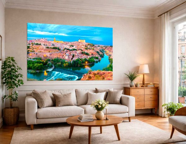 Toledo y el Río Tajo al Atardecer – Castilla-La Mancha - Lámina / Póster Papel Fotográfico Laminado Premium - Imagen 3